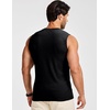 image:imageJMIERR Mens Sleeveless Tank Tops Workout Muscle Gym Ribbed Shirt Athletic Bodybuilding T Shirts1a Black