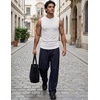 image:imageJMIERR Mens Sleeveless Tank Tops Workout Muscle Gym Ribbed Shirt Athletic Bodybuilding T Shirts1b White