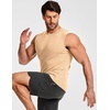 image:imageJMIERR Mens Sleeveless Tank Tops Workout Muscle Gym Ribbed Shirt Athletic Bodybuilding T ShirtsApricot