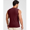 image:imageJMIERR Mens Sleeveless Tank Tops Workout Muscle Gym Ribbed Shirt Athletic Bodybuilding T ShirtsBurgundy