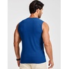 image:imageJMIERR Mens Sleeveless Tank Tops Workout Muscle Gym Ribbed Shirt Athletic Bodybuilding T ShirtsDark Blue