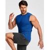 image:imageJMIERR Mens Sleeveless Tank Tops Workout Muscle Gym Ribbed Shirt Athletic Bodybuilding T ShirtsDark Blue