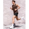 image:imageJMIERR Mens Sleeveless Tank Tops Workout Muscle Gym Ribbed Shirt Athletic Bodybuilding T ShirtsDark Brown