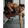 image:imageJMIERR Mens Sleeveless Tank Tops Workout Muscle Gym Ribbed Shirt Athletic Bodybuilding T ShirtsDark Brown