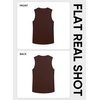 image:imageJMIERR Mens Sleeveless Tank Tops Workout Muscle Gym Ribbed Shirt Athletic Bodybuilding T ShirtsDark Brown