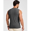 image:imageJMIERR Mens Sleeveless Tank Tops Workout Muscle Gym Ribbed Shirt Athletic Bodybuilding T ShirtsDark Grey