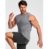 image:imageJMIERR Mens Sleeveless Tank Tops Workout Muscle Gym Ribbed Shirt Athletic Bodybuilding T ShirtsLight Grey