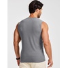 image:imageJMIERR Mens Sleeveless Tank Tops Workout Muscle Gym Ribbed Shirt Athletic Bodybuilding T ShirtsLight Grey