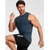 image:imageJMIERR Mens Sleeveless Tank Tops Workout Muscle Gym Ribbed Shirt Athletic Bodybuilding T ShirtsNavy Blue