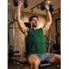 image:imageJMIERR Mens Ribbed Tank Tops Knit Sleeveless Workout T Shirt Muscle Gym Fitness TeeDark Green