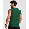 image:imageJMIERR Mens Ribbed Tank Tops Knit Sleeveless Workout T Shirt Muscle Gym Fitness TeeDark Green