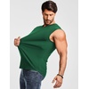 image:imageJMIERR Mens Ribbed Tank Tops Knit Sleeveless Workout T Shirt Muscle Gym Fitness TeeDark Green