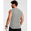 image:imageJMIERR Mens Ribbed Tank Tops Knit Sleeveless Workout T Shirt Muscle Gym Fitness TeeGray