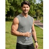 image:imageJMIERR Mens Ribbed Tank Tops Knit Sleeveless Workout T Shirt Muscle Gym Fitness TeeGray
