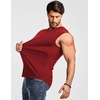 image:imageJMIERR Mens Ribbed Tank Tops Knit Sleeveless Workout T Shirt Muscle Gym Fitness TeeRed Dahlia