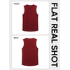 image:imageJMIERR Mens Ribbed Tank Tops Knit Sleeveless Workout T Shirt Muscle Gym Fitness TeeRed Dahlia