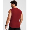 image:imageJMIERR Mens Ribbed Tank Tops Knit Sleeveless Workout T Shirt Muscle Gym Fitness TeeRed Dahlia