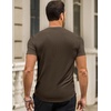 image:imageJMIERR Mens Short Sleeve T Shirt Summer Muscle Slim Fitted Crewneck Longline Tees Shirts for Gym WorkoutE Dark Brown