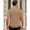 image:imageJMIERR Mens Short Sleeve T Shirt Summer Muscle Slim Fitted Crewneck Longline Tees Shirts for Gym WorkoutF Brown