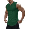 image:imageJMIERR Mens Ribbed Tank Tops Knit Sleeveless Workout T Shirt Muscle Gym Fitness TeeDark Green