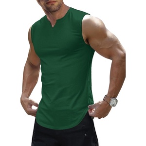 image:imageJMIERR Mens Ribbed Tank Tops Knit Sleeveless Workout T Shirt Muscle Gym Fitness TeeDark Green