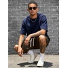 image:imageJMIERR 2026 Mens Baggy Sweat Shorts Lightweight Under Knee Casual Drawstring Y2K Shorts Loose Fit Gym ShortsBrown