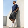 image:imageJMIERR 2026 Mens Baggy Sweat Shorts Lightweight Under Knee Casual Drawstring Y2K Shorts Loose Fit Gym ShortsDark Grey