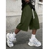 image:imageJMIERR 2026 Mens Baggy Sweat Shorts Lightweight Under Knee Casual Drawstring Y2K Shorts Loose Fit Gym ShortsGreen