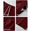 image:imageJMIERR 2026 Mens Baggy Sweat Shorts Lightweight Under Knee Casual Drawstring Y2K Shorts Loose Fit Gym ShortsRed