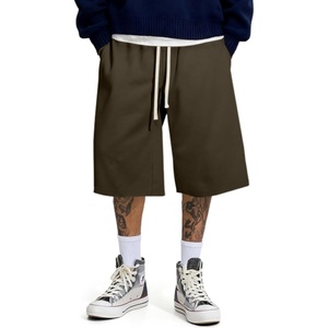 image:imageJMIERR 2026 Mens Baggy Sweat Shorts Lightweight Under Knee Casual Drawstring Y2K Shorts Loose Fit Gym ShortsBrown