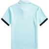 image:imageJMIERR Mens Polo Shirts Knit Textured Casual Short Sleeve Button Summer Vacation Beach Stretchy ShirtBeau Blue
