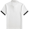 image:imageJMIERR Mens Polo Shirts Knit Textured Casual Short Sleeve Button Summer Vacation Beach Stretchy ShirtWhite
