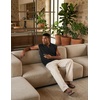 image:imageJMIERR Mens Casual Knitted Wool Sleeveless Shirts Johnny Collar Summer Beach Textured Tank TopsBlack