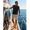 image:imageJMIERR Mens Casual Knitted Wool Sleeveless Shirts Johnny Collar Summer Beach Textured Tank TopsBlack