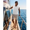 image:imageJMIERR Mens Casual Knitted Wool Sleeveless Shirts Johnny Collar Summer Beach Textured Tank TopsWhite