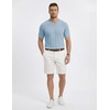 image:imageJMIERR Mens V Neck Knit Shirts Short Sleeve Sweater Shirt Casual Ribbed Pullover T ShirtBeau Blue