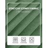 image:imageJMIERR Mens V Neck Knit Shirts Short Sleeve Sweater Shirt Casual Ribbed Pullover T ShirtGreen