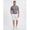 image:imageJMIERR Mens V Neck Knit Shirts Short Sleeve Sweater Shirt Casual Ribbed Pullover T ShirtGrey Blue