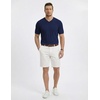 image:imageJMIERR Mens V Neck Knit Shirts Short Sleeve Sweater Shirt Casual Ribbed Pullover T ShirtNavy Blue
