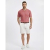 image:imageJMIERR Mens V Neck Knit Shirts Short Sleeve Sweater Shirt Casual Ribbed Pullover T ShirtPink