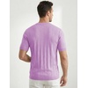 image:imageJMIERR Mens V Neck Knit Shirts Short Sleeve Sweater Shirt Casual Ribbed Pullover T ShirtPurple