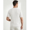 image:imageJMIERR Mens V Neck Knit Shirts Short Sleeve Sweater Shirt Casual Ribbed Pullover T ShirtWhite