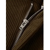 image:imageJMIERR Mens Stretch Corduroy Pants Elastic Waist Casual Pleated Trousers Regular Fit Dress Date PantsDark Khaki