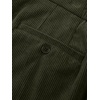 image:imageJMIERR Mens Stretch Corduroy Pants Elastic Waist Casual Pleated Trousers Regular Fit Dress Date PantsGreen
