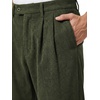 image:imageJMIERR Mens Stretch Corduroy Pants Elastic Waist Casual Pleated Trousers Regular Fit Dress Date PantsGreen