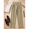 image:imageJMIERR Mens Stretch Corduroy Pants Elastic Waist Casual Pleated Trousers Regular Fit Dress Date PantsLight Khaki