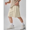 image:imageJMIERR Mens Baggy Shorts Casual Drawstring Knee Length Baggy Sweat Shorts LooseFit Y2K Raw Hem Workout ShortsApricot