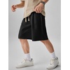 image:imageJMIERR Mens Baggy Shorts Casual Drawstring Knee Length Baggy Sweat Shorts LooseFit Y2K Raw Hem Workout ShortsBlack