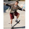 image:imageJMIERR Mens Baggy Shorts Casual Drawstring Knee Length Baggy Sweat Shorts LooseFit Y2K Raw Hem Workout ShortsBurgundy