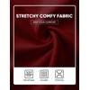 image:imageJMIERR Mens Baggy Shorts Casual Drawstring Knee Length Baggy Sweat Shorts LooseFit Y2K Raw Hem Workout ShortsBurgundy